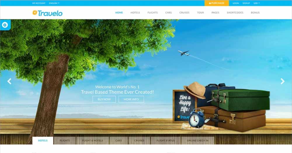 Thiết kế website du lịch Travelo