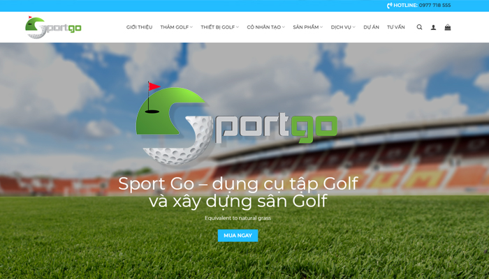 Website bán dụng cụ thể thao golf - SportGo.vn