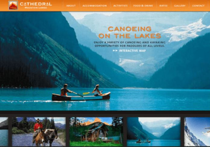 Mẫu website du lịch đẹp, hình ảnh bắt mắt sẽ thu hút tương tác hơn.