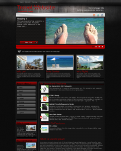 Tone màu cho website du lịch.