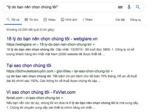 Sử dụng Google Search