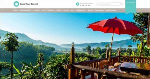 Theme web du lịch Book your travel