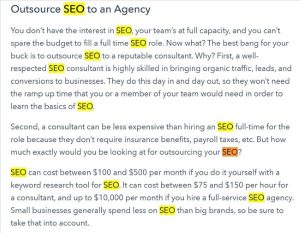 Không nên nhồi nhét nhiều từ khóa