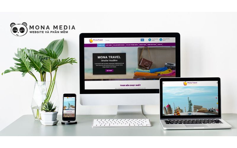 Dịch vụ thiết kế website tại Mona Media
