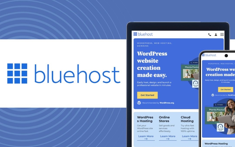 nhà cung cấp dịch vụ hosting Bluehost  