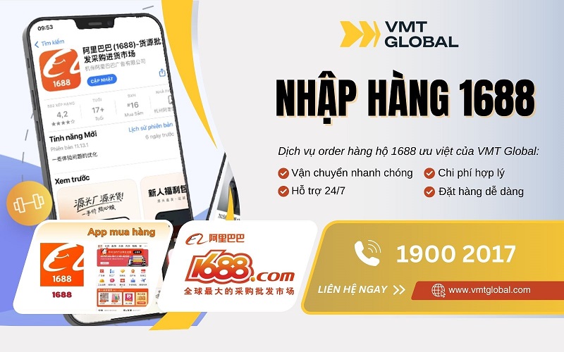 Dịch vụ mua hộ hàng 1688 tại VMT Global